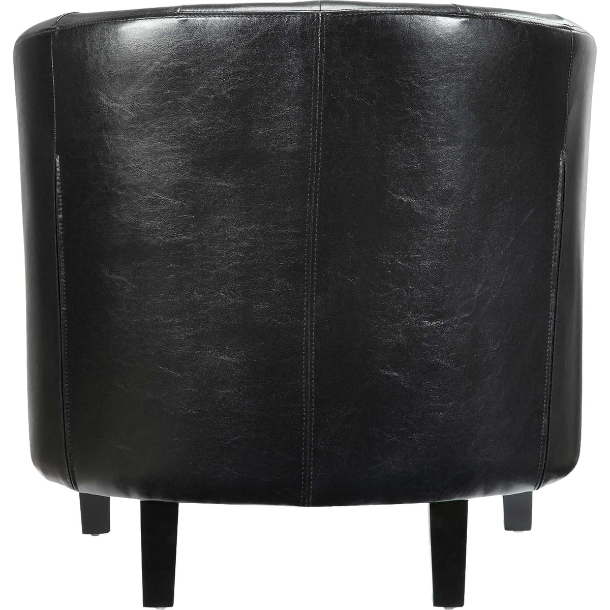 Paloma Upholstered Vinyl Armchair Black