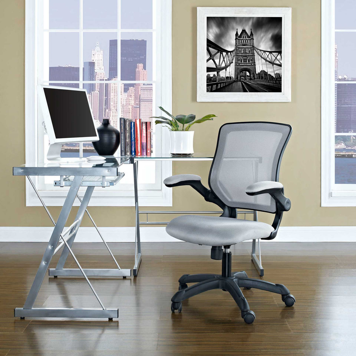 Vincent Mesh Office Chair Gray