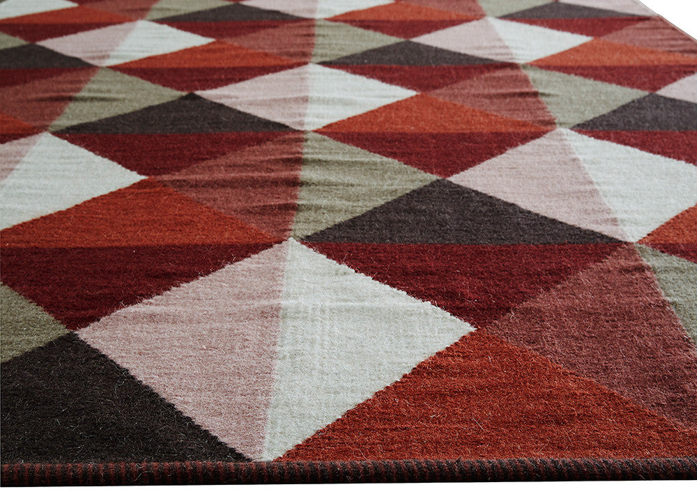 Elmhurst Ritner Red/Gray Area Rug