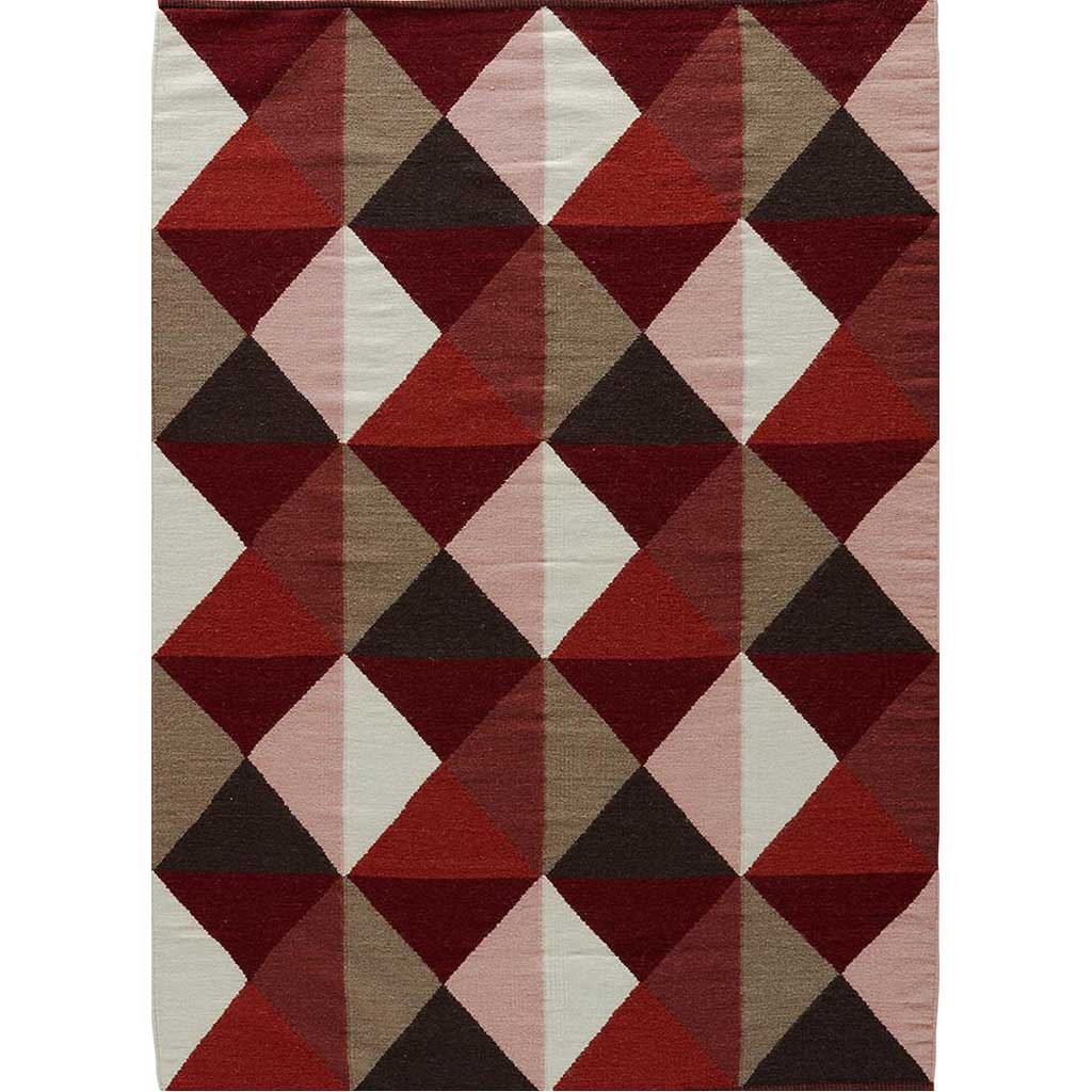 Elmhurst Ritner Red/Gray Area Rug