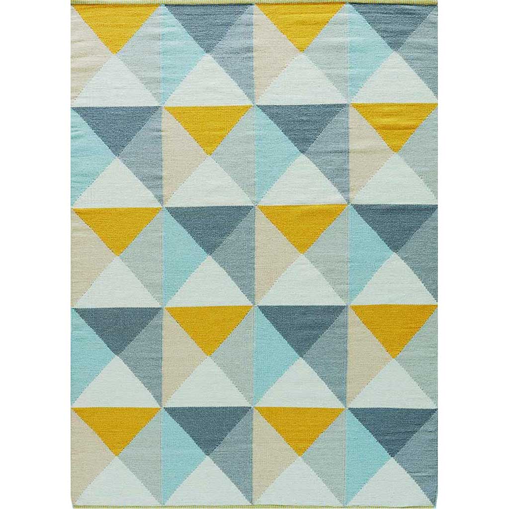 Elmhurst Ritner Yellow/Blue Area Rug