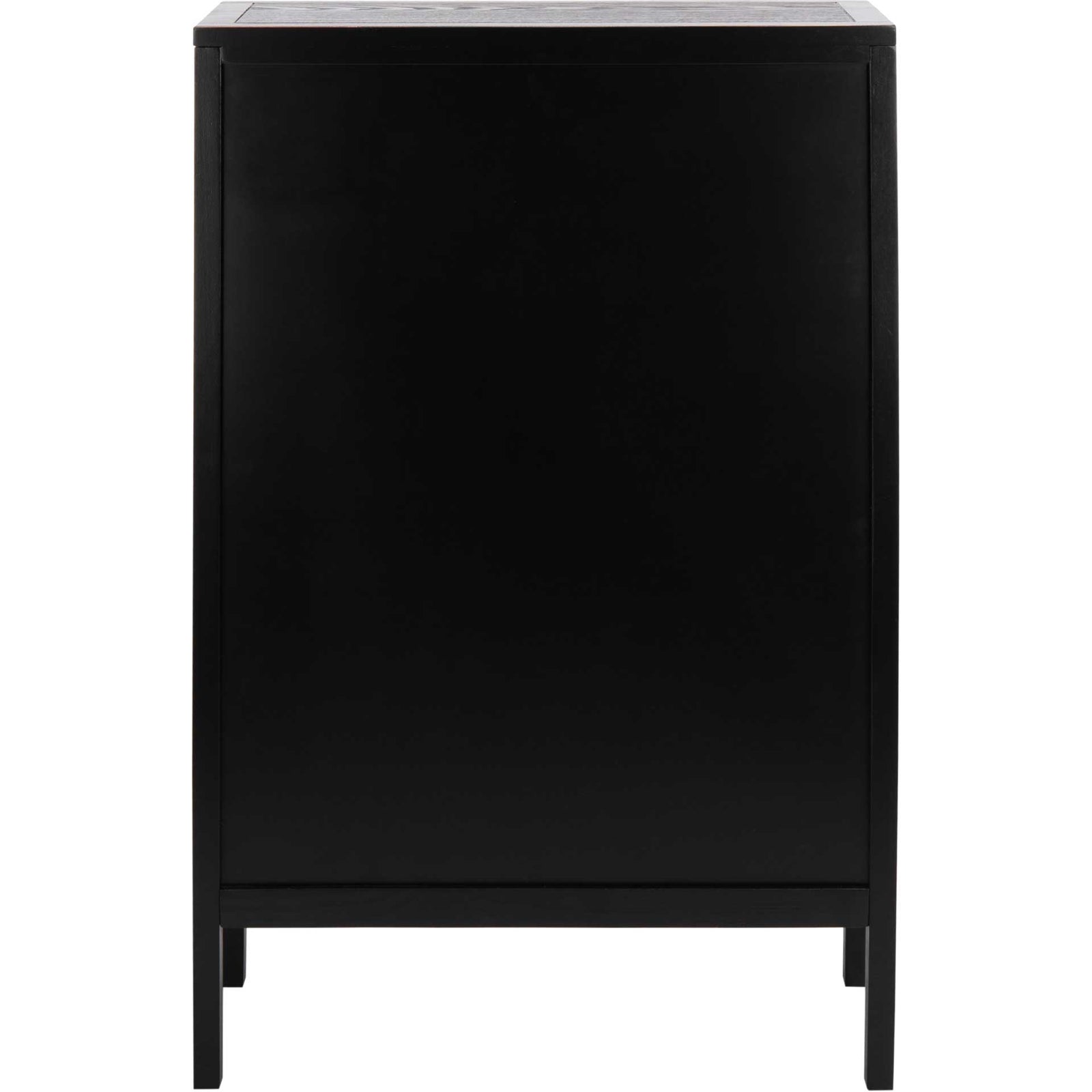 Franklin 3 Shelf Wood Back Etagere Black/Light Natural