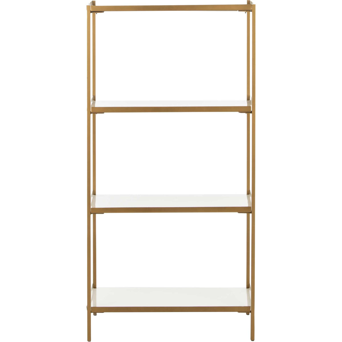 Darby 4 Tier Etagere White/Brass