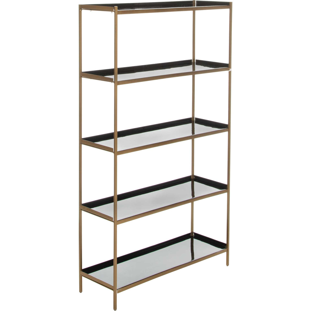 Judson 5 Tier Etagere Black/Brass