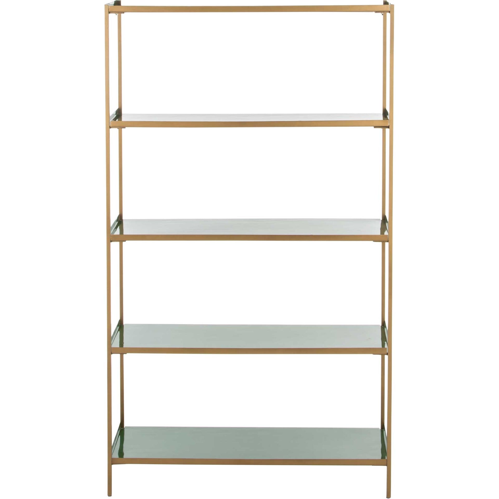 Judson 5 Tier Etagere Green/Brass