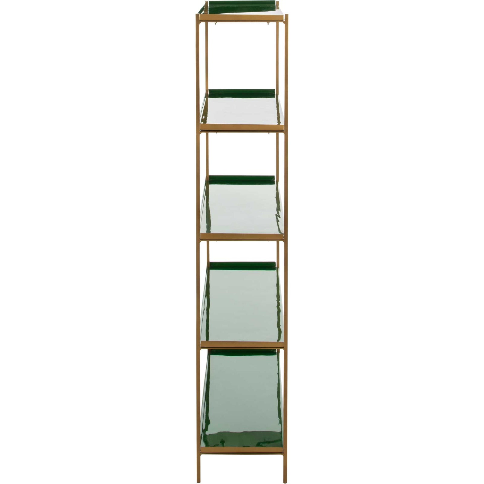 Judson 5 Tier Etagere Green/Brass