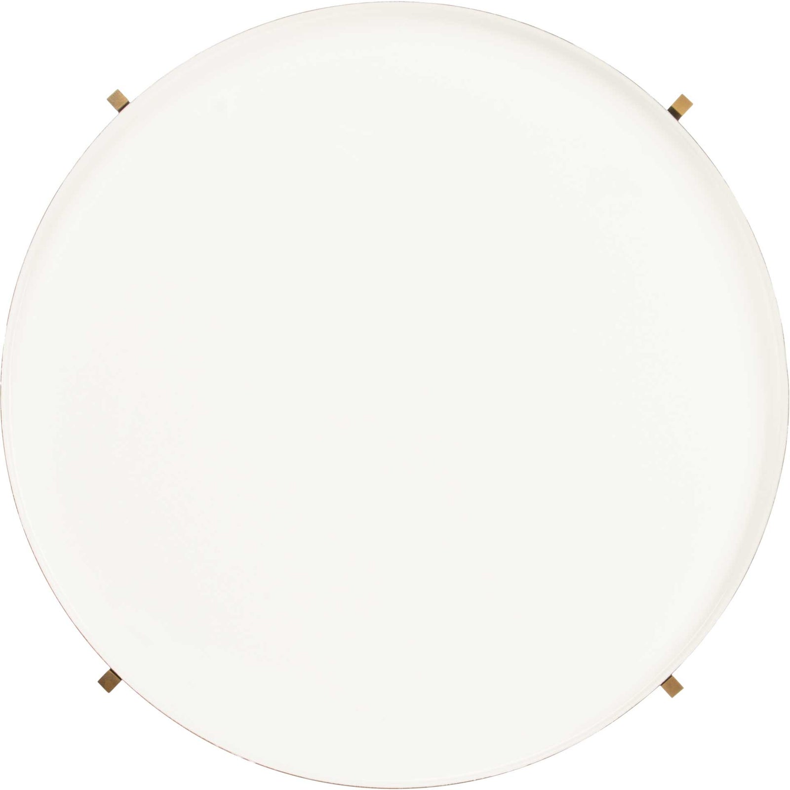 Tiana Round 5 Tier Etagere White/Brass