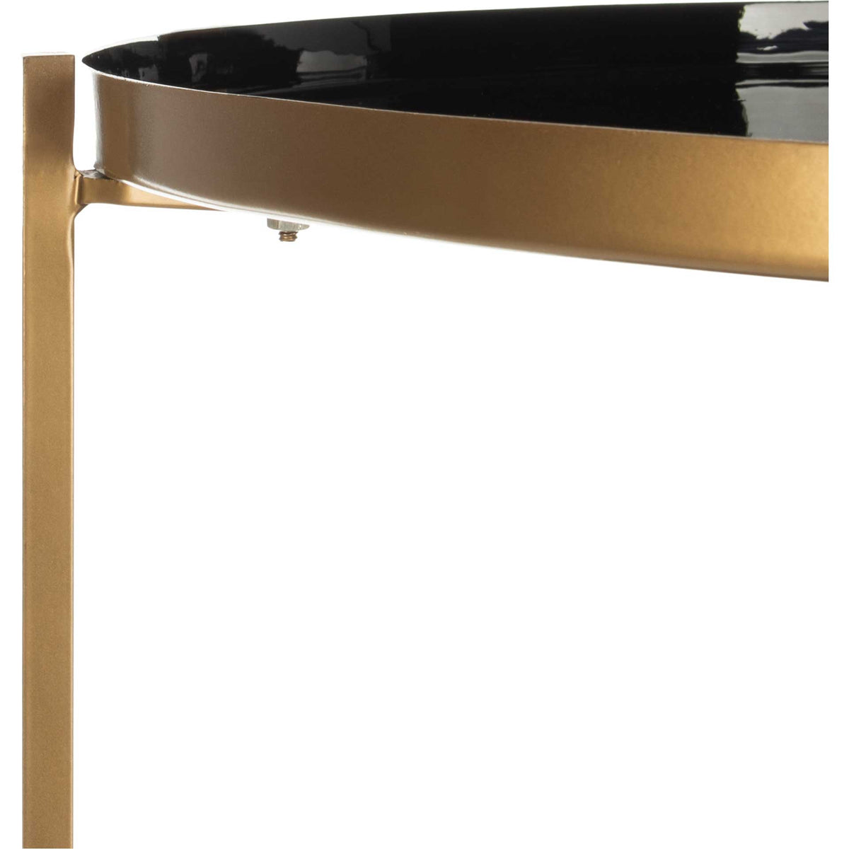 Tiana Round 5 Tier Etagere Black/Brass