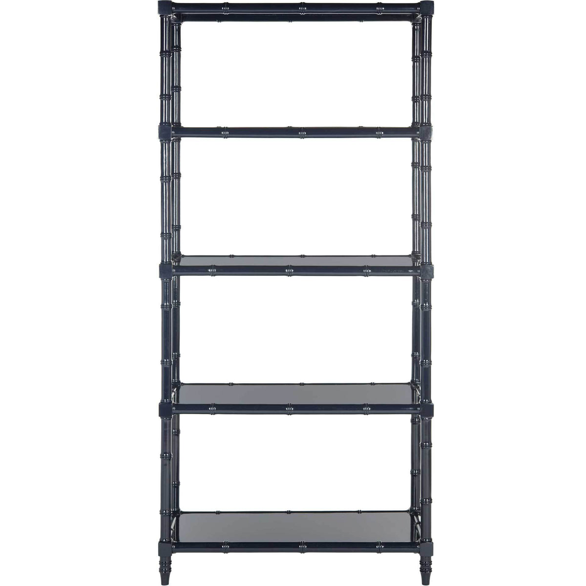 Eban Modern Coastal 4 Tier Etagere Navy