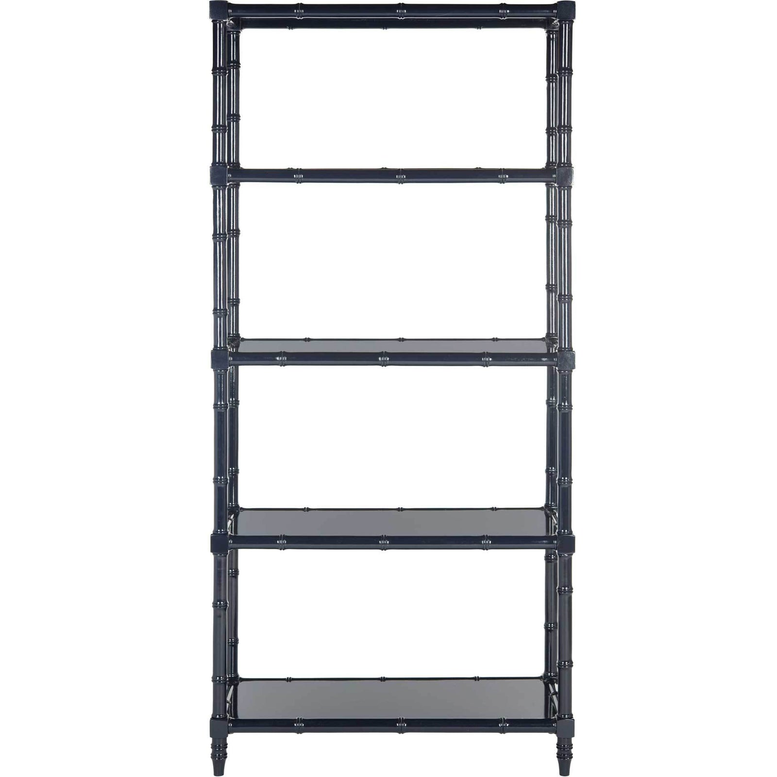 Eban Modern Coastal 4 Tier Etagere Navy