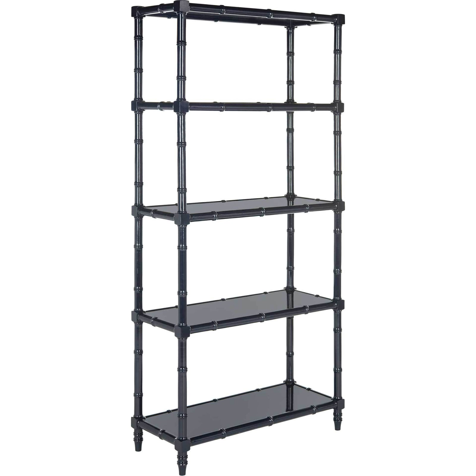 Eban Modern Coastal 4 Tier Etagere Navy