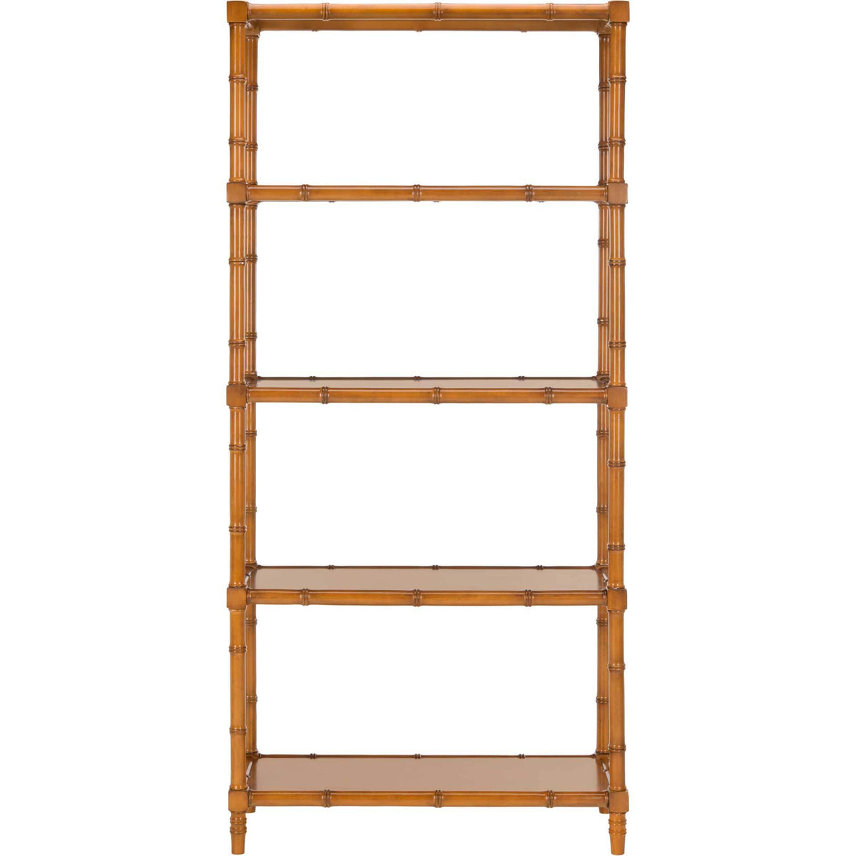 Eban Modern Coastal 4 Tier Etagere Brown