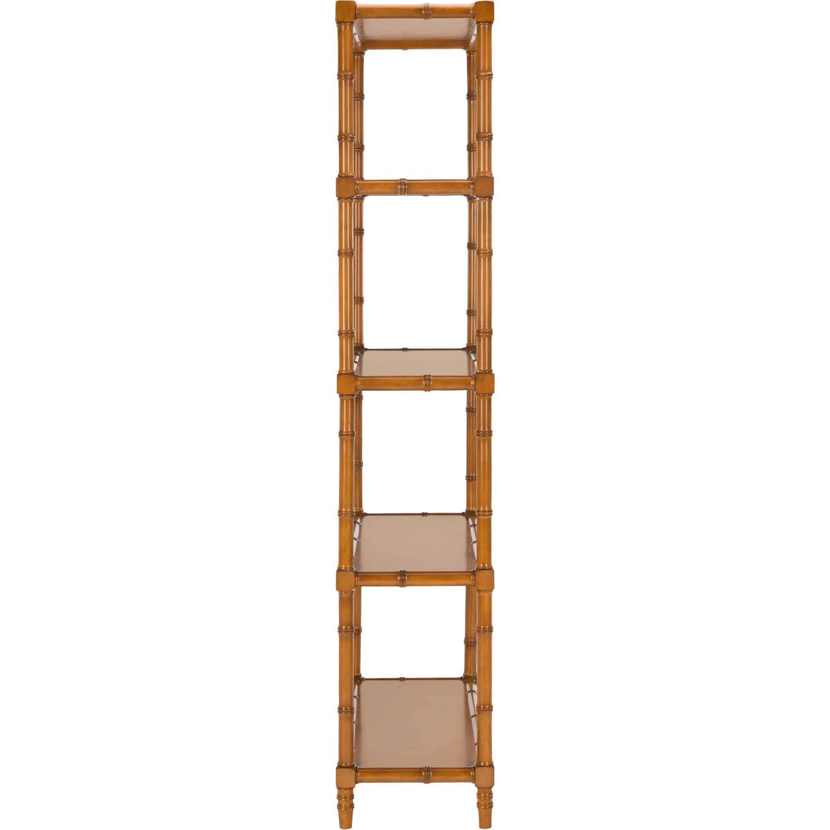Eban Modern Coastal 4 Tier Etagere Brown