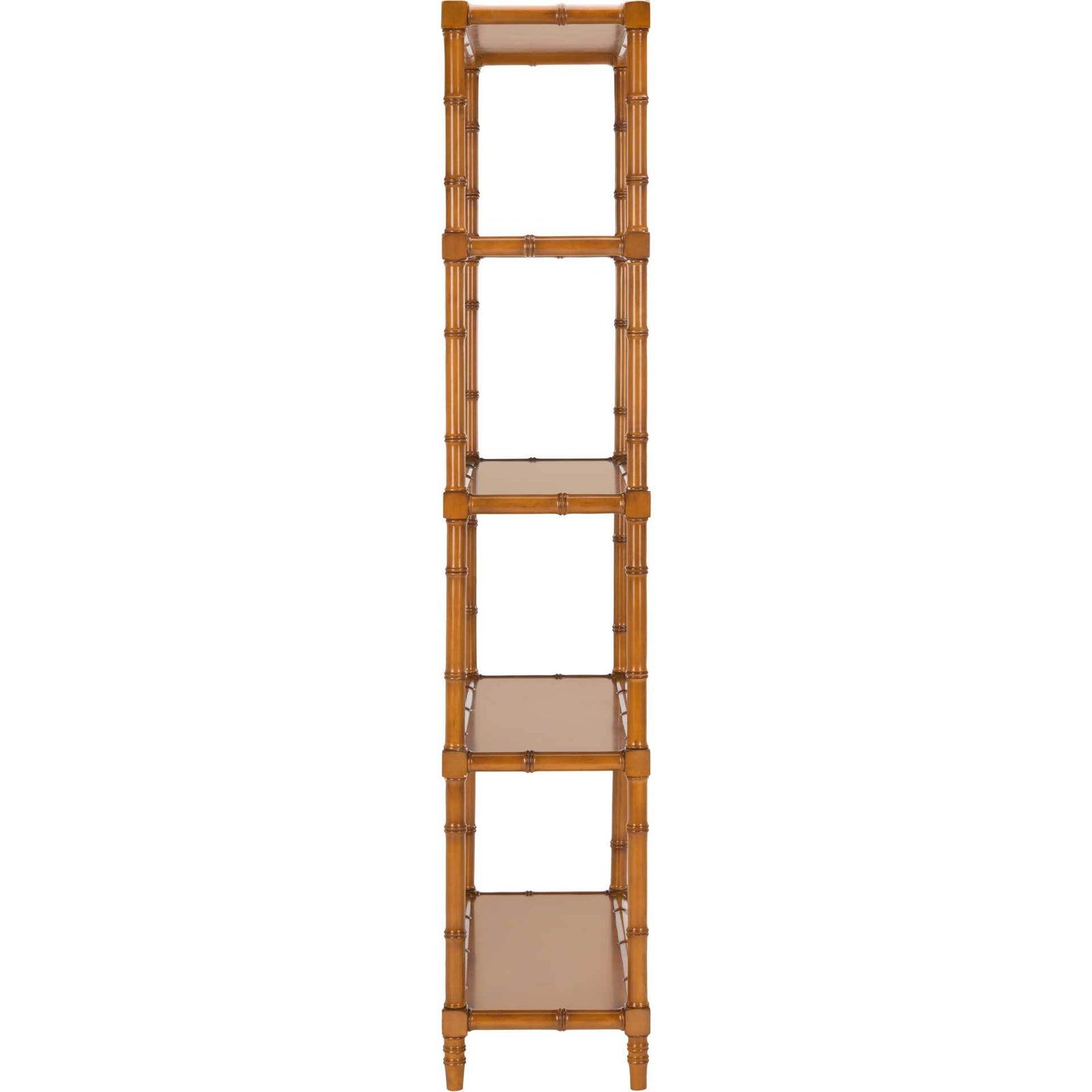 Eban Modern Coastal 4 Tier Etagere Brown