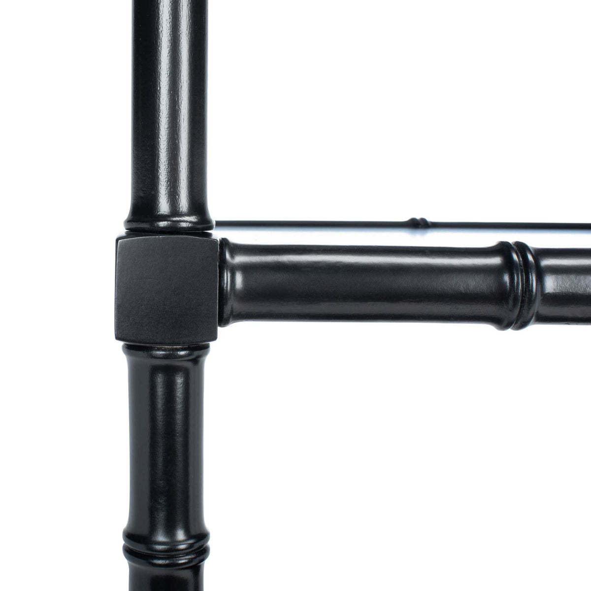 Eban Modern Coastal 4 Tier Etagere Black