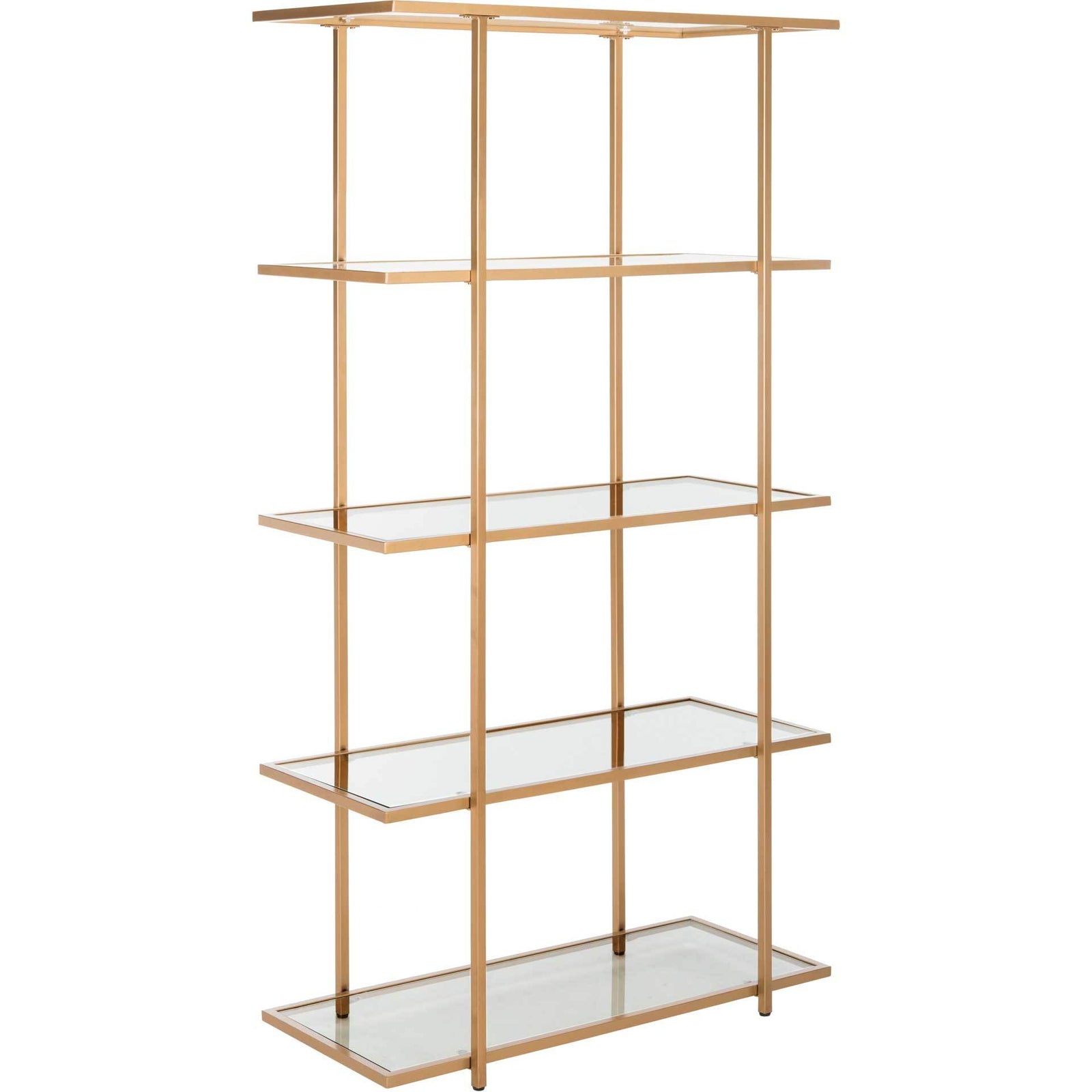 Franco 5 Tier Etagere Gold/Clear