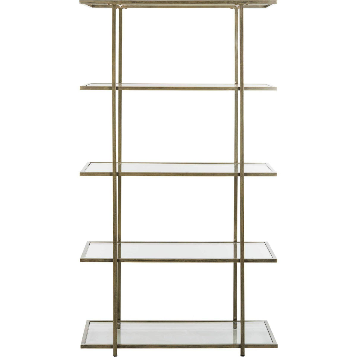 Franco 5 Tier Etagere French Silver/Clear
