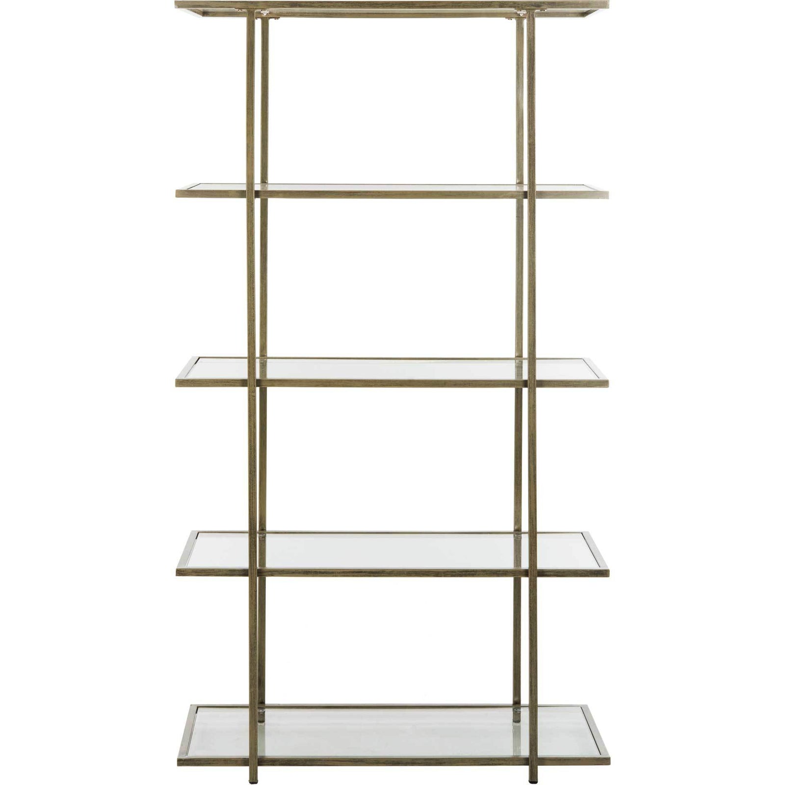 Franco 5 Tier Etagere French Silver/Clear