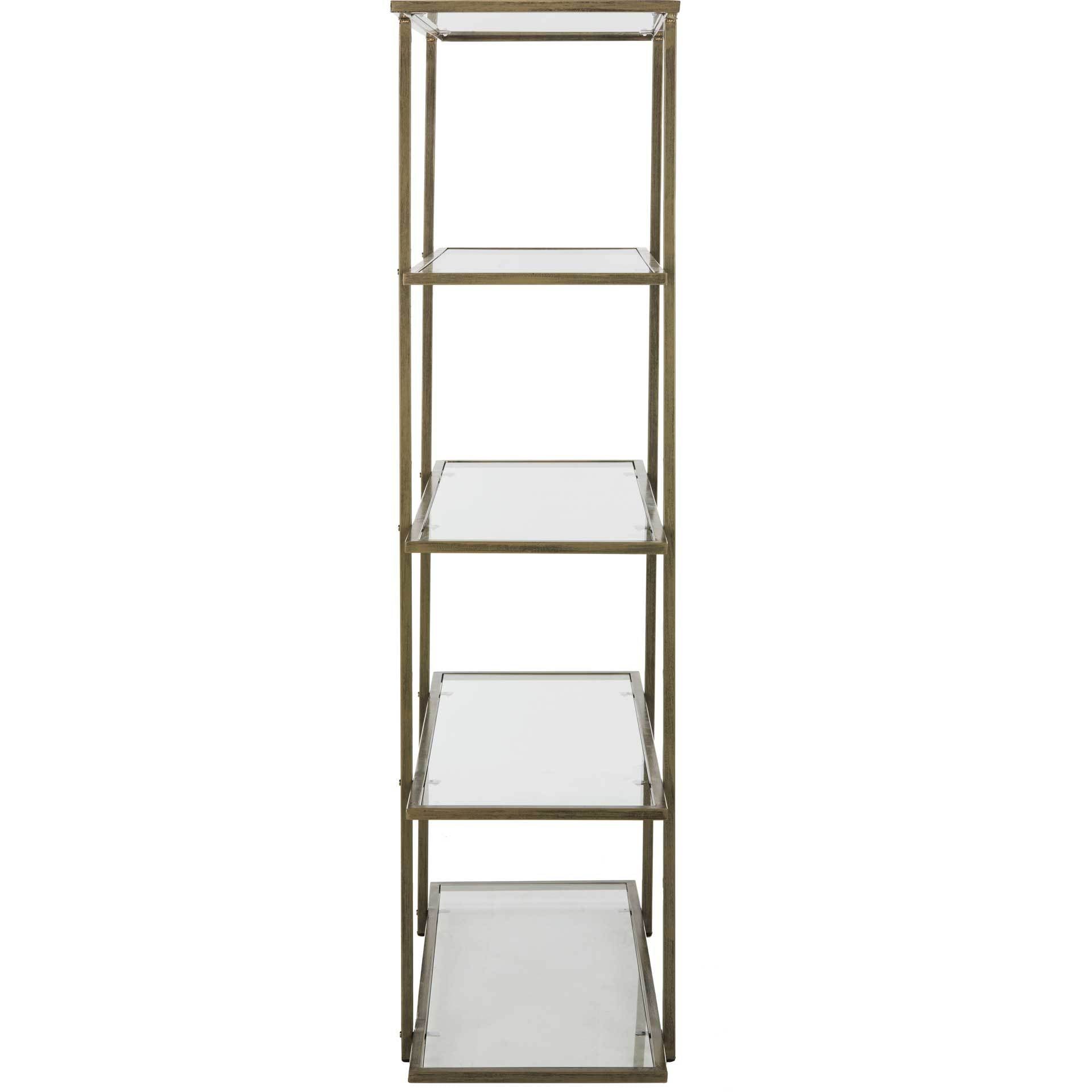 Franco 5 Tier Etagere French Silver/Clear