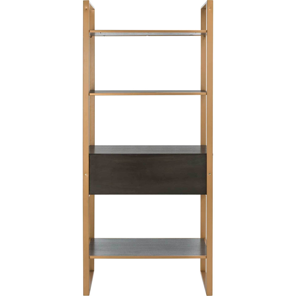 Skadi 4 Tier 1 Drawer Etagere Gold/Gray Oak