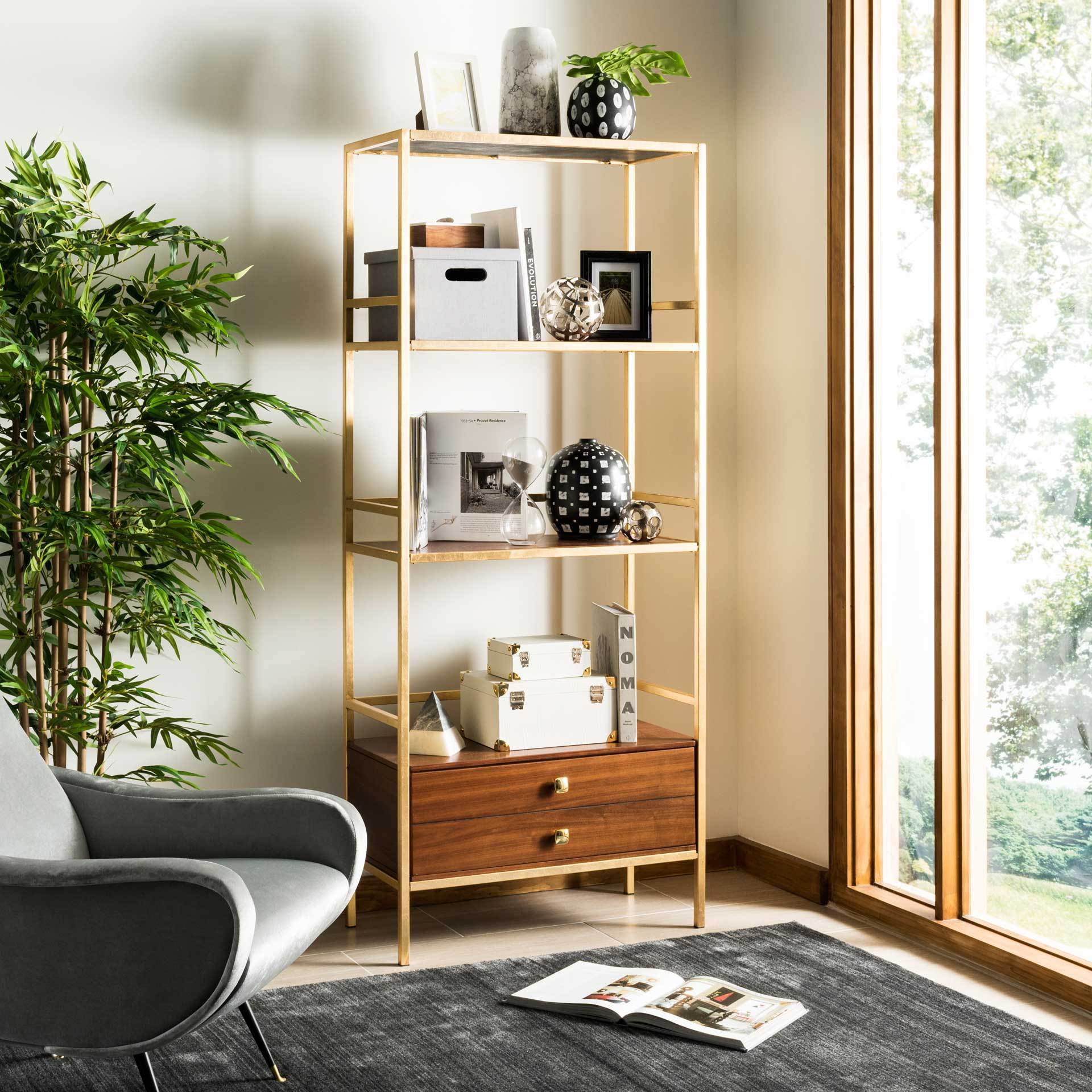 Malaya 4 Tier 1 Drawer Etagere
