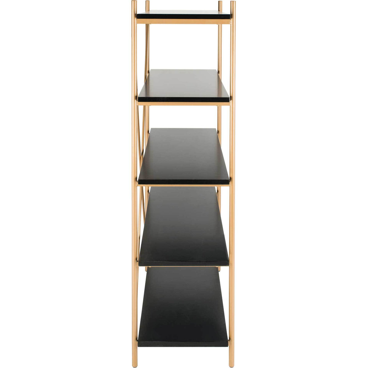 Ridge 5 Tier Etagere Gold Liquid/Black