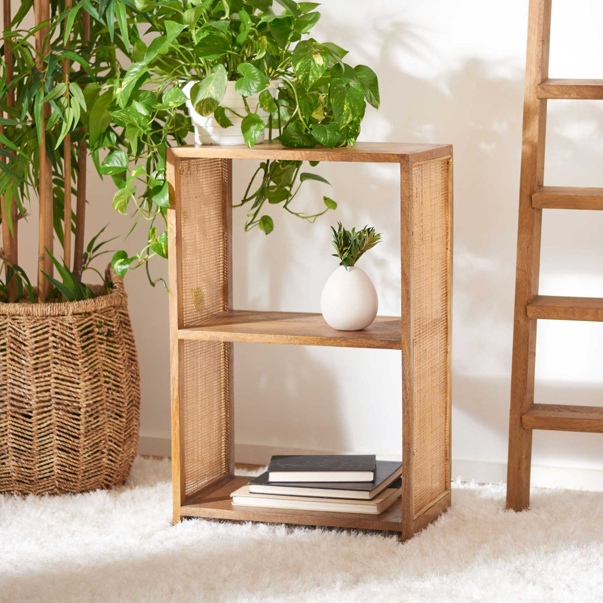 Phoebe 2 Shelf Etagere Natural