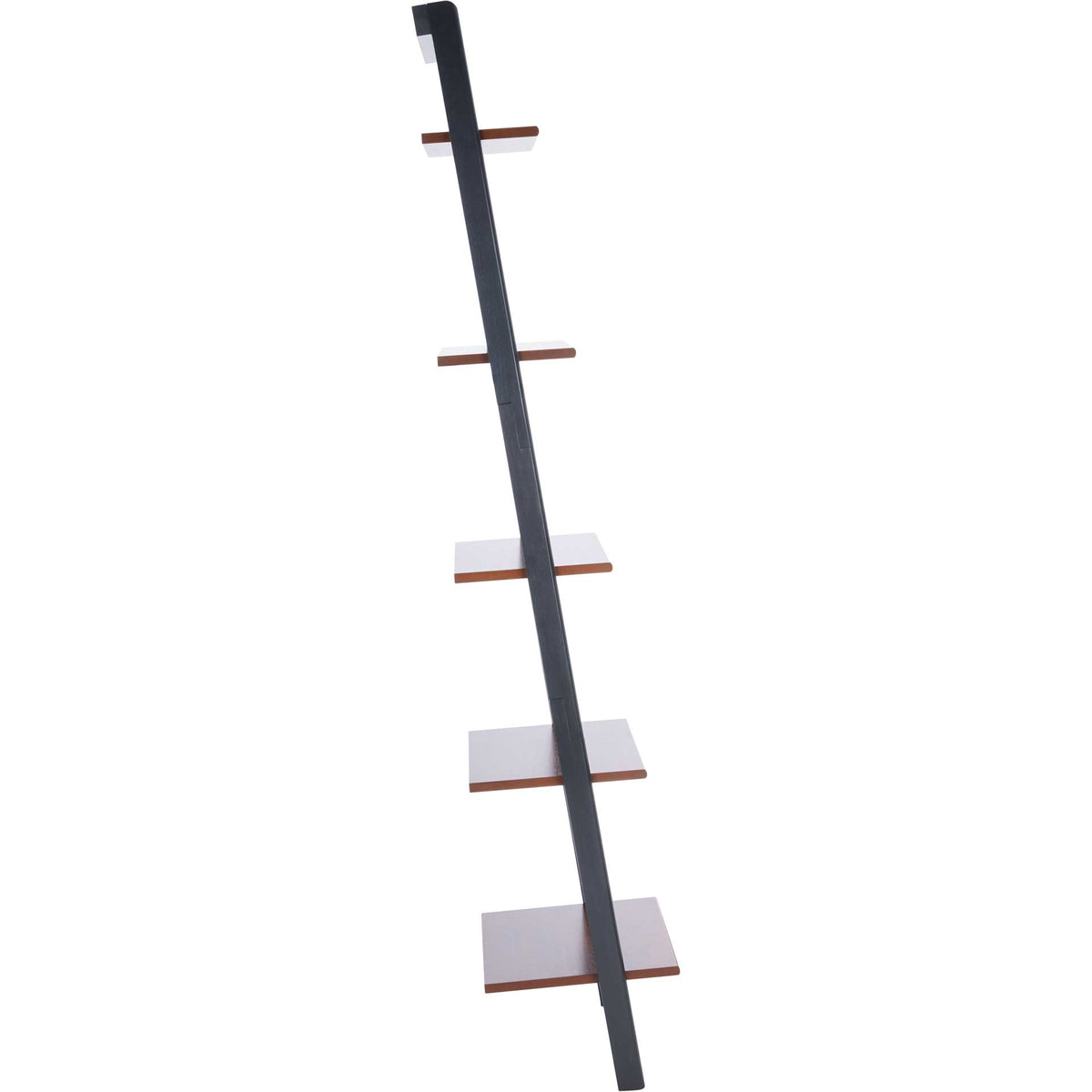 Albina 5 Tier Leaning Etagere Honey Brown/Charcoal