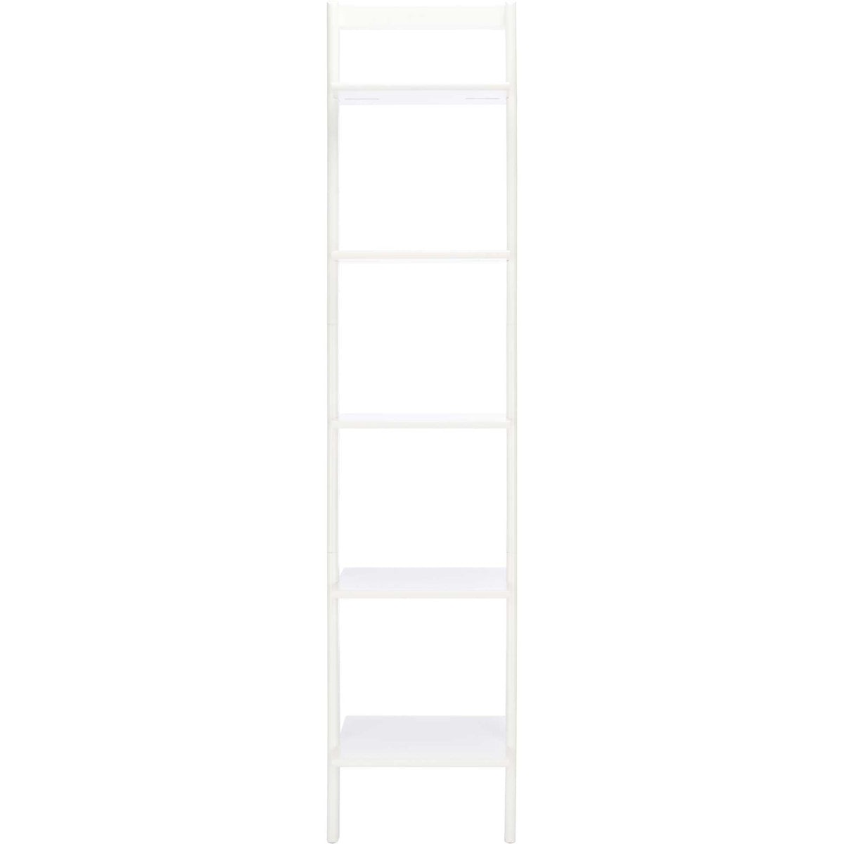 Five crisp white tiers bring versatile display space to a light, open frame || ETG9400B || front_studio