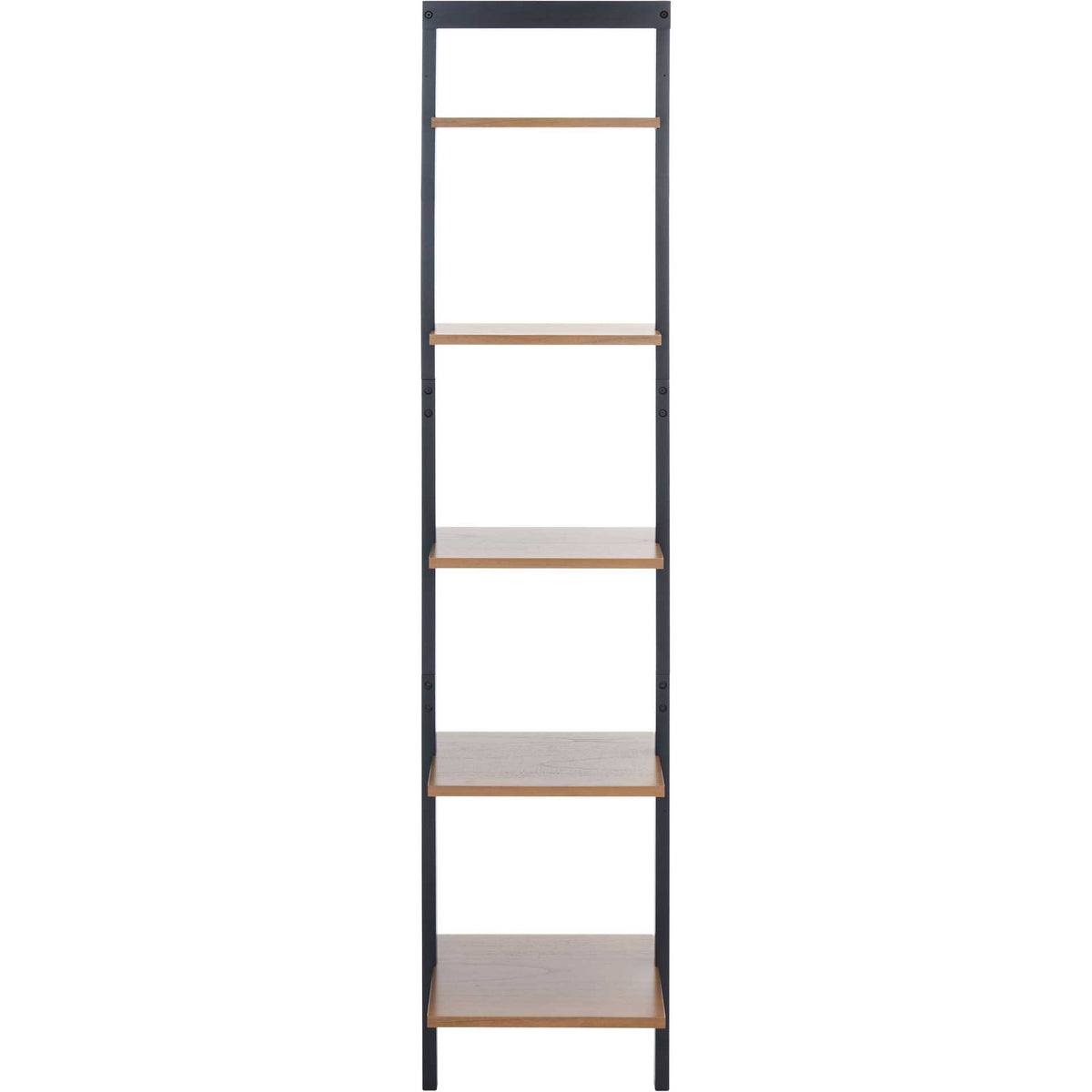 Albina 5 Tier Leaning Etagere Natural/Charcoal