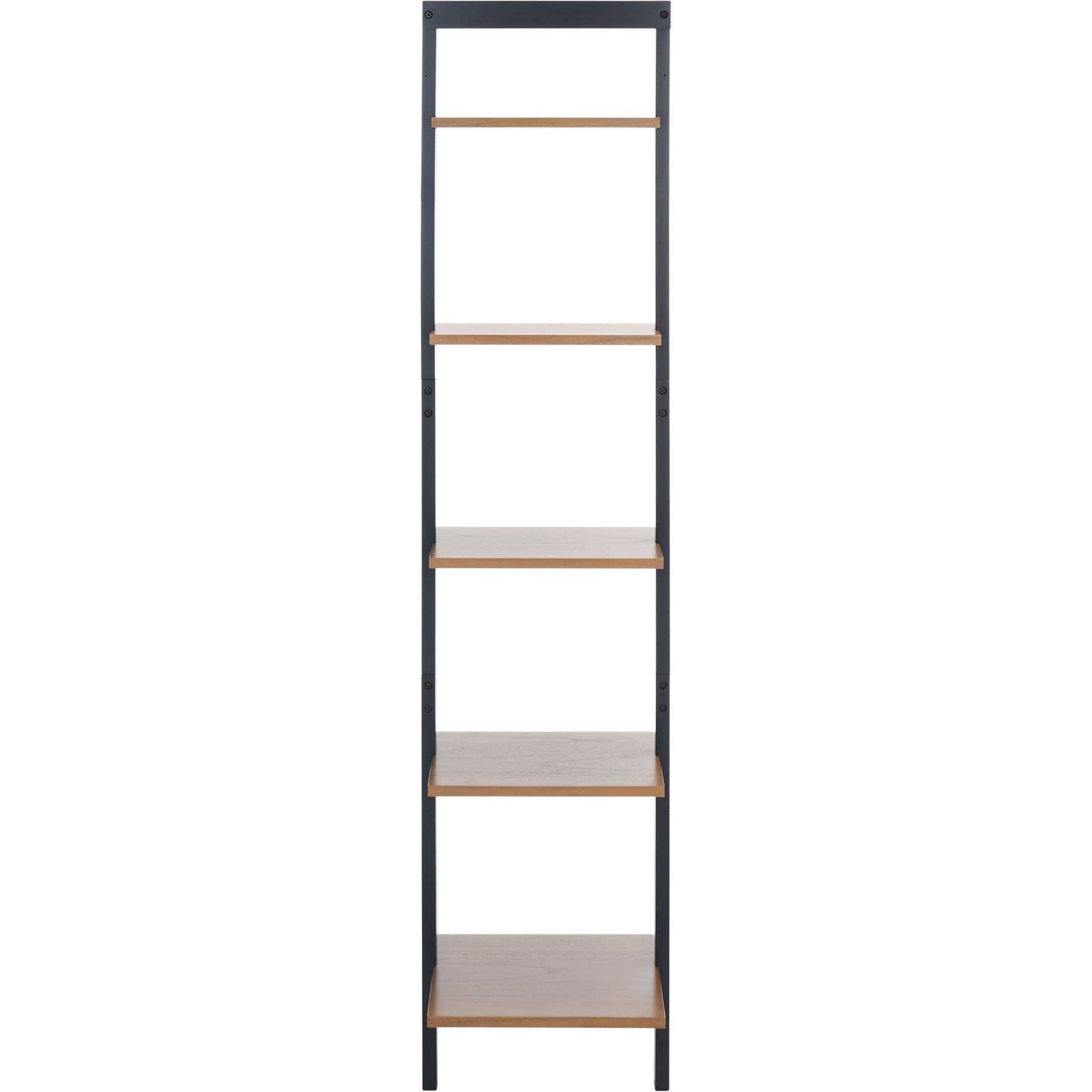 Albina 5 Tier Leaning Etagere Natural/Charcoal
