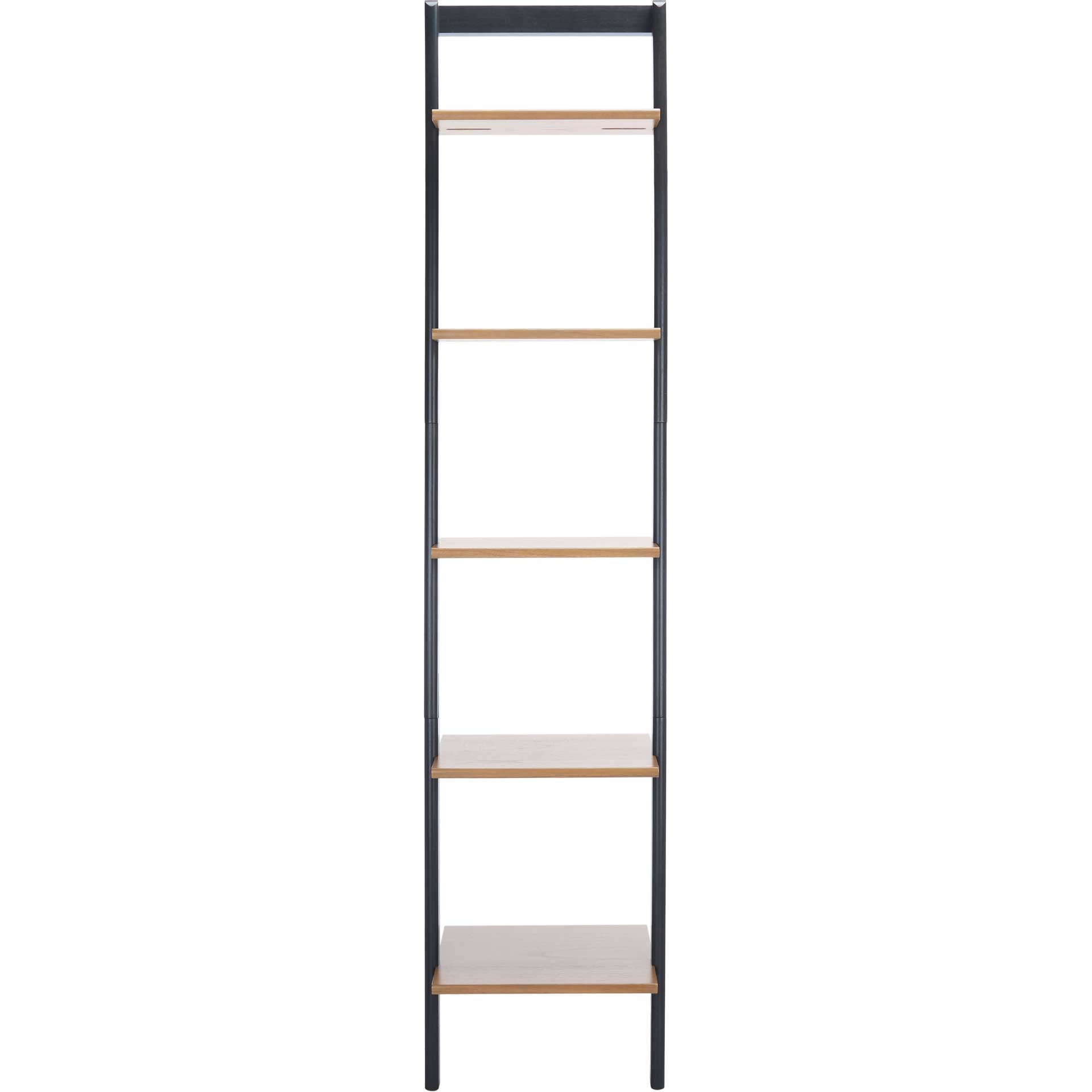Albina 5 Tier Leaning Etagere Natural/Charcoal
