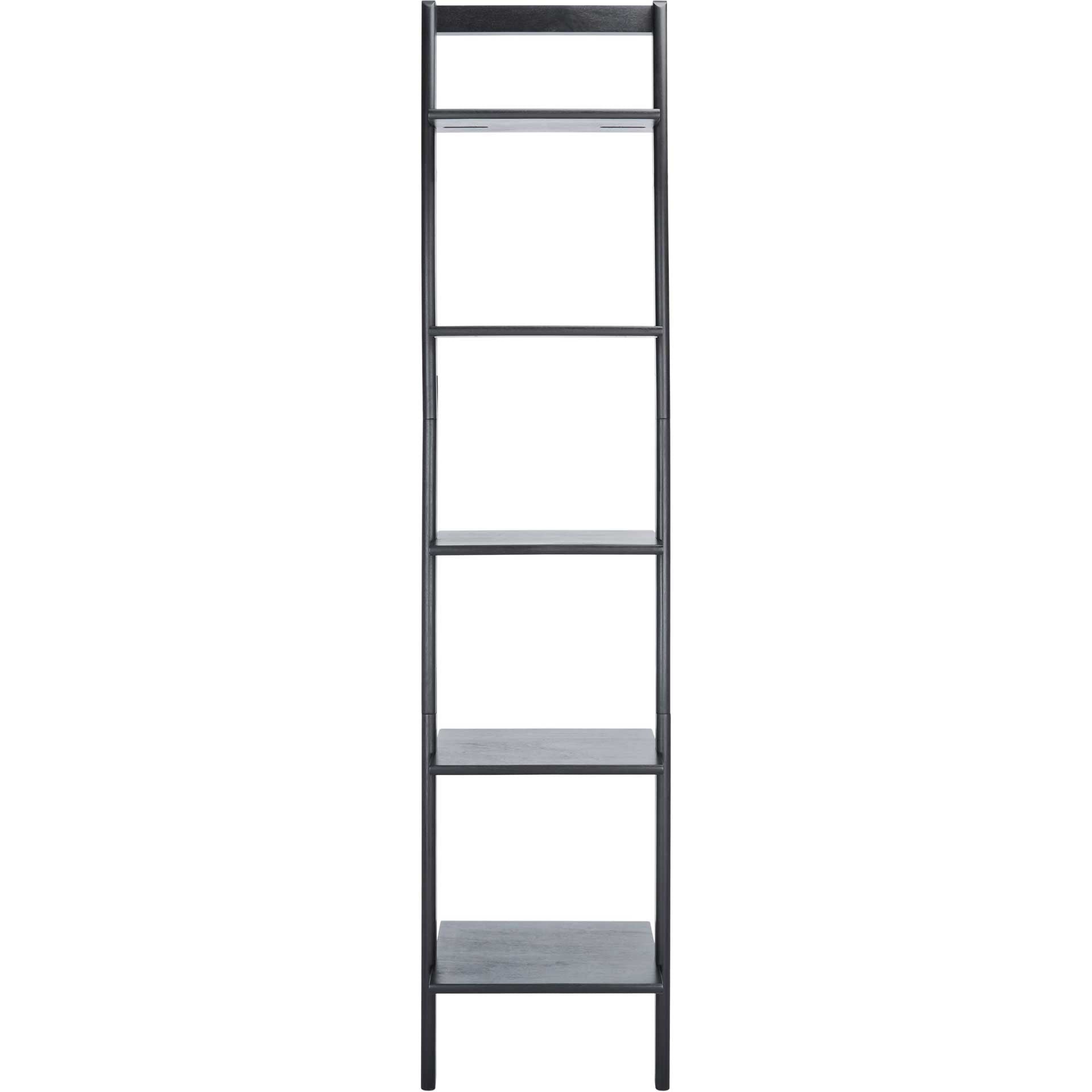 Albina 5 Tier Leaning Etagere All Black