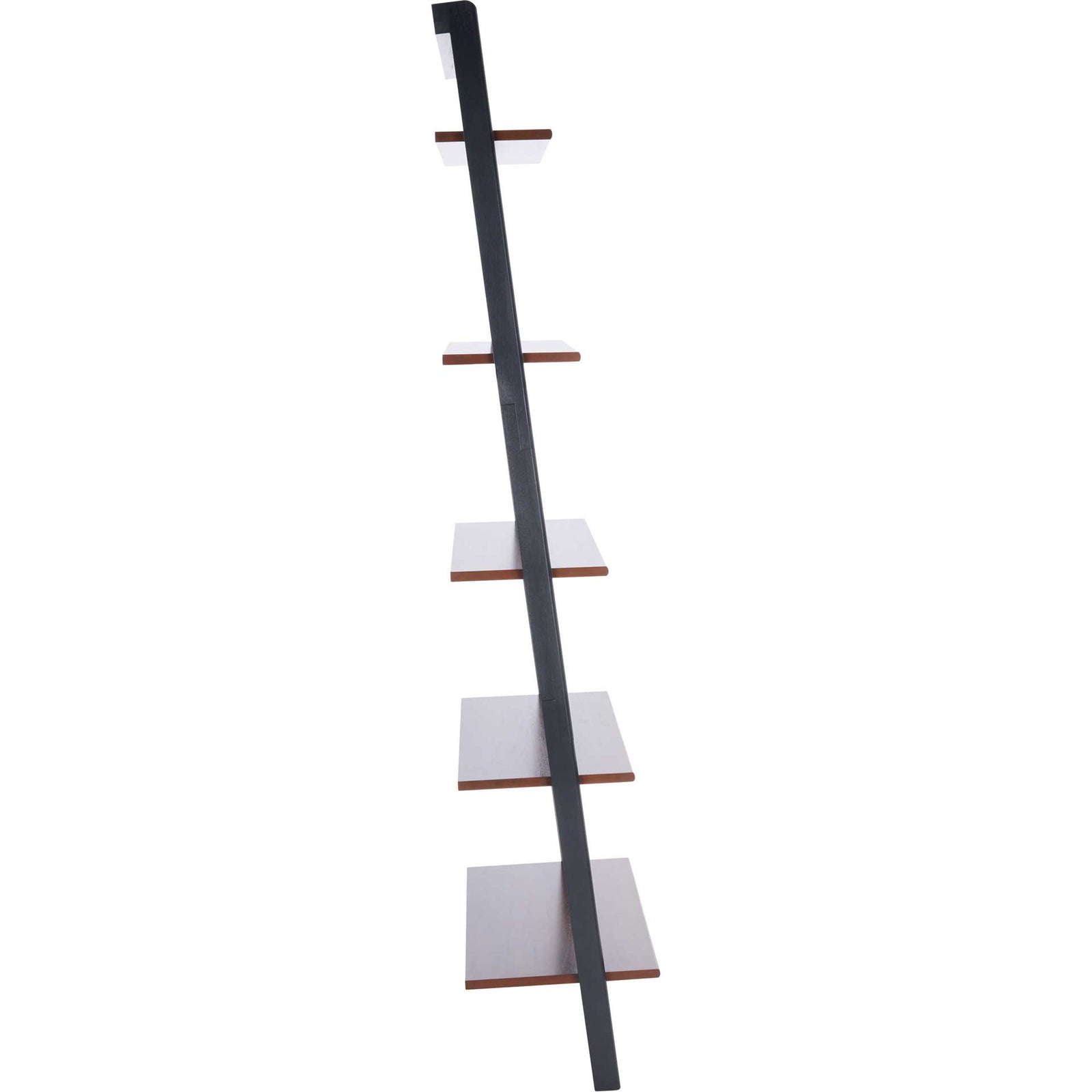 Cuallea 5 Tier Leaning Etagere Honey Brown/Charcoal