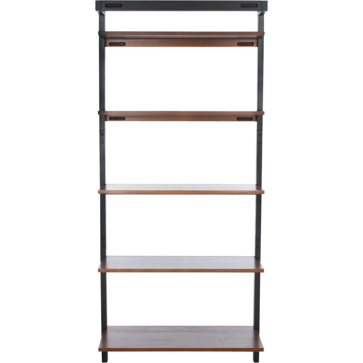 Belami 5 Tier Leaning Etagere Honey Brown/Charcoal