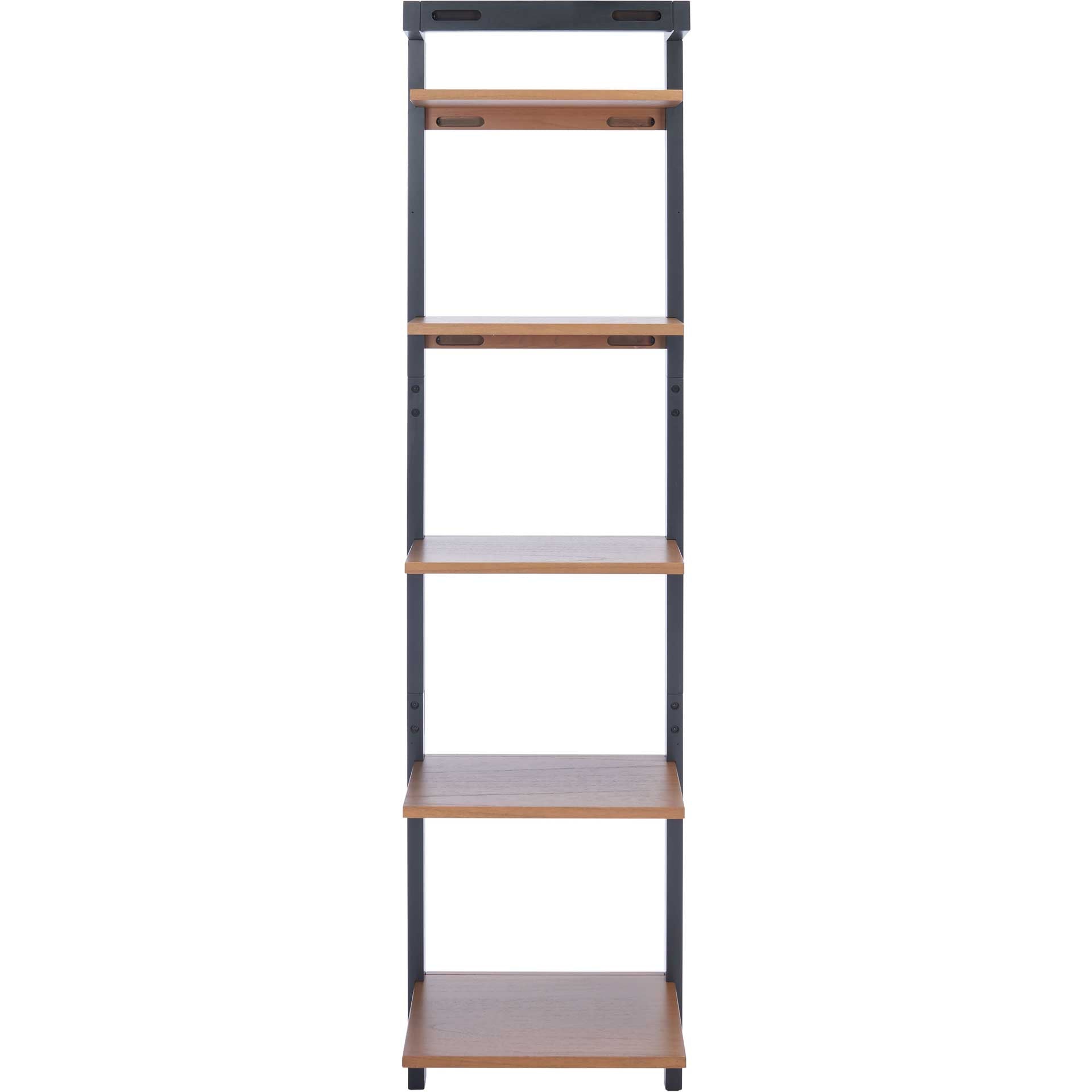 Yara 5 Tier Leaning Etagere Natural/Charcoal