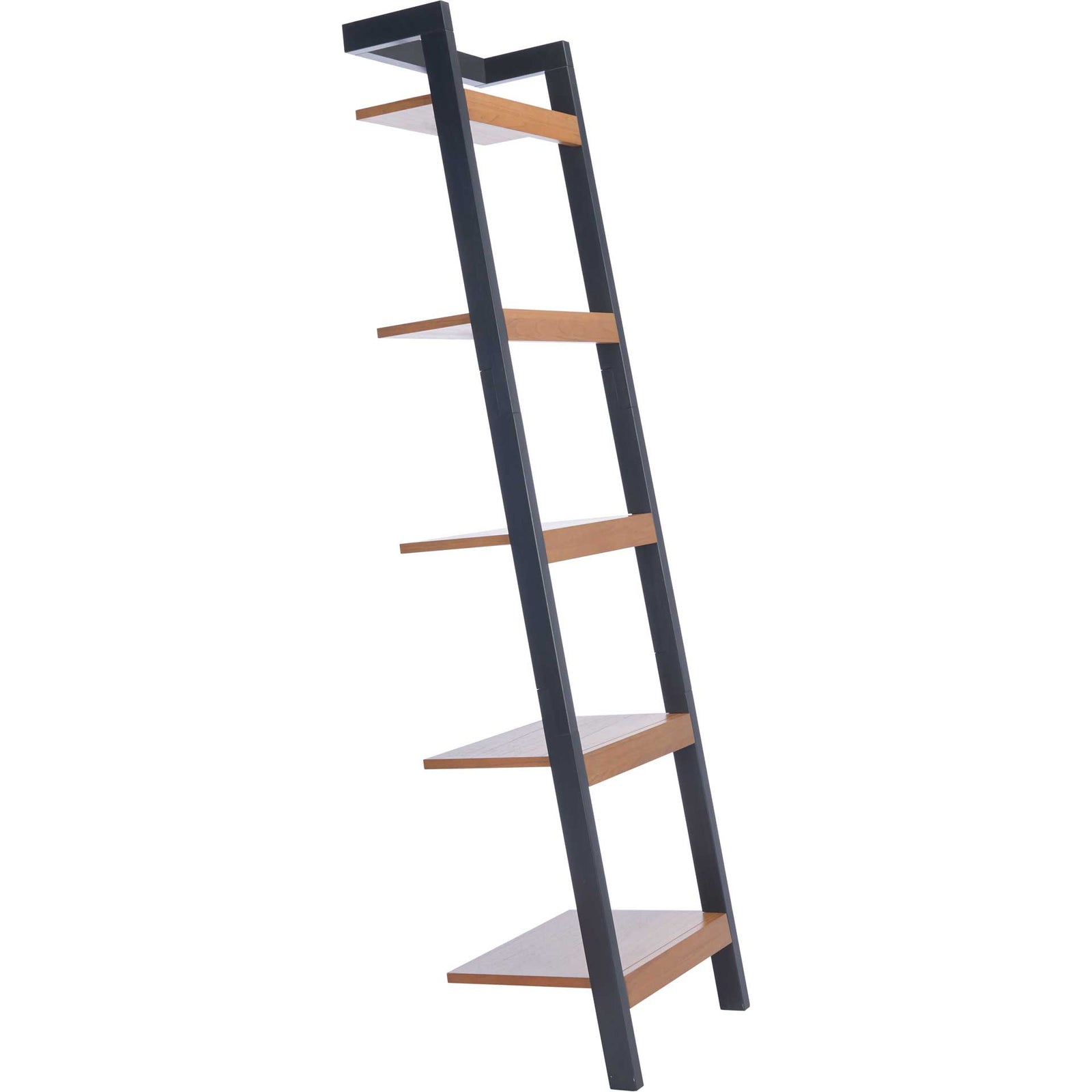 Yara 5 Tier Leaning Etagere Natural/Charcoal