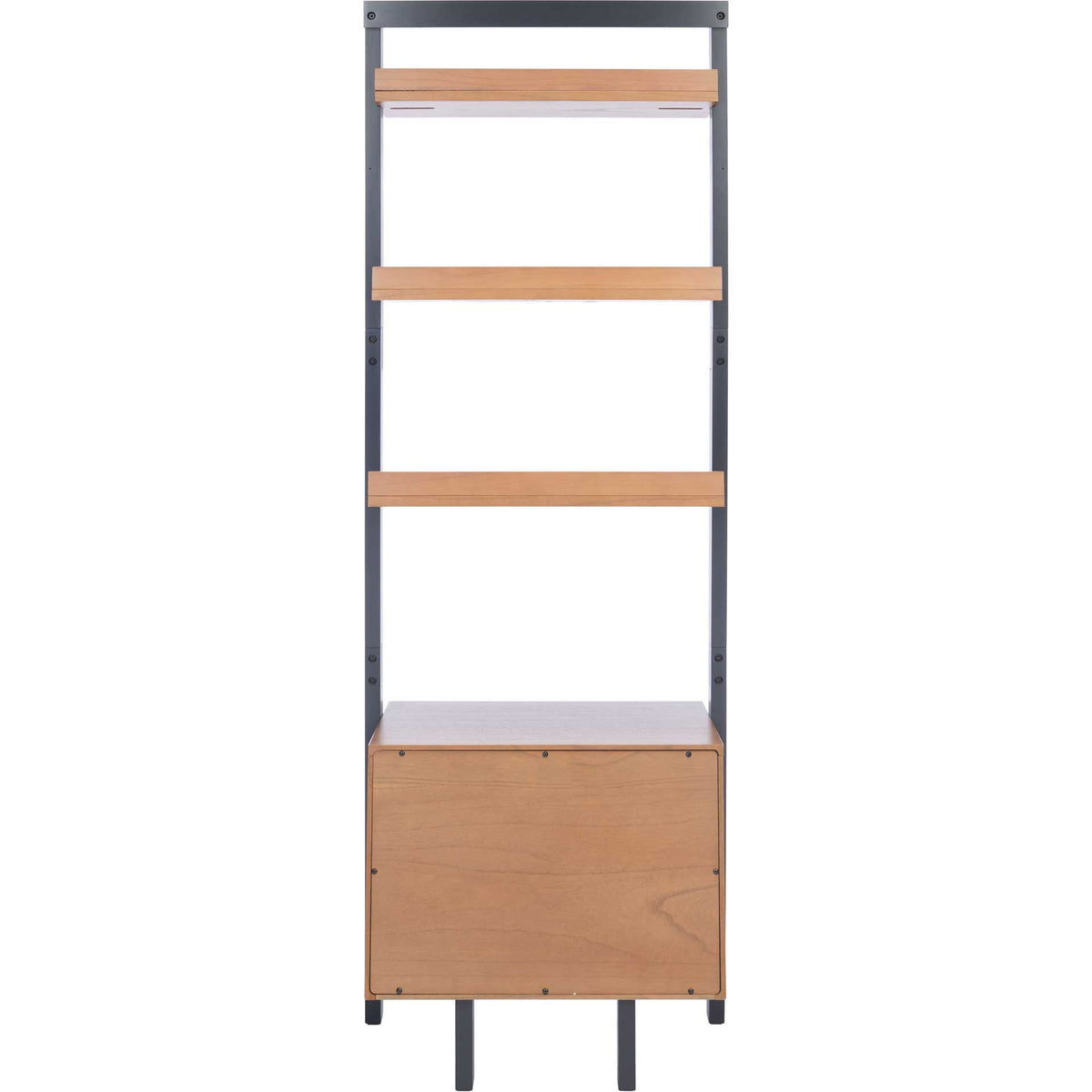 Landria 3 Shelf 1 Door Etagere Natural/Charcoal