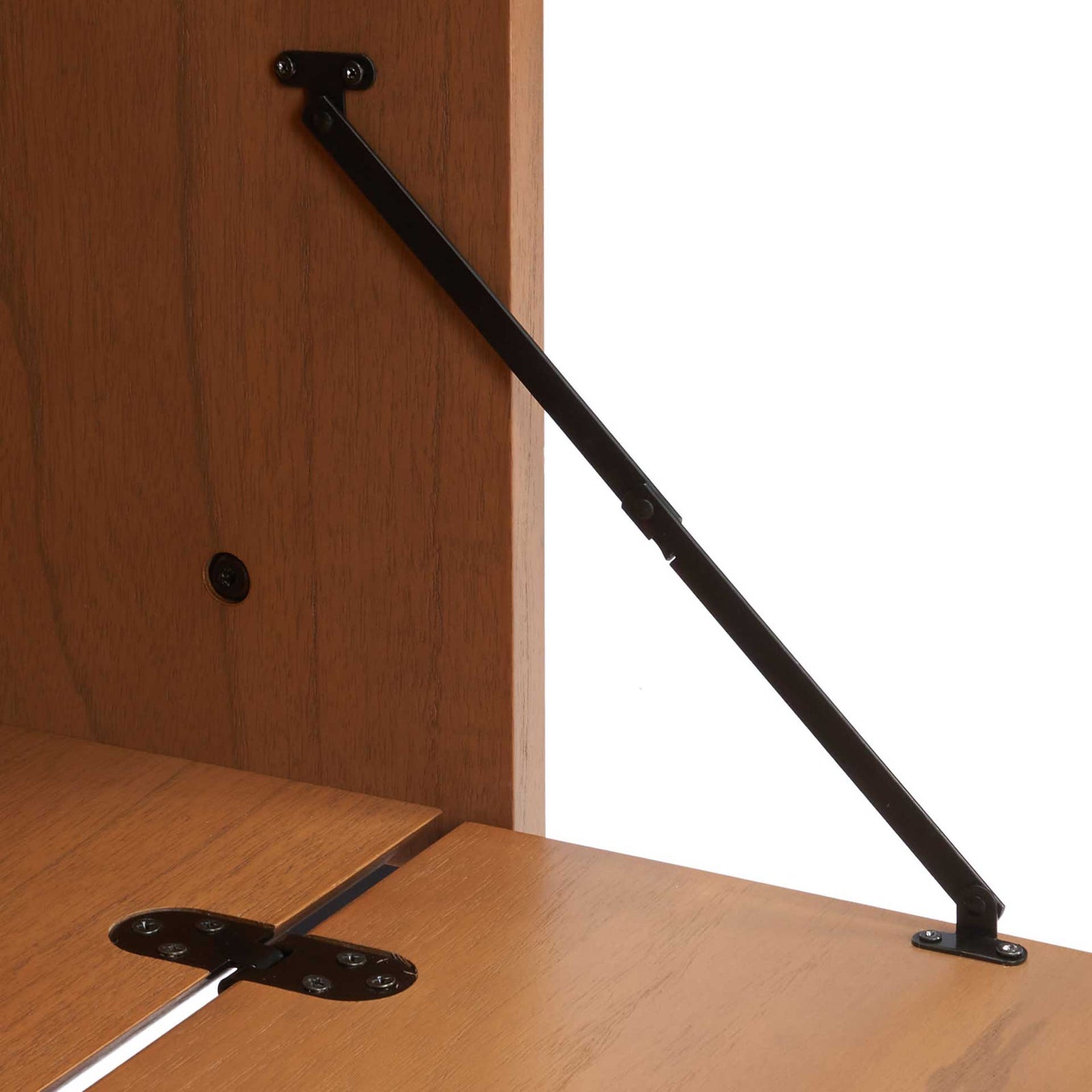 Landria 3 Shelf 1 Door Etagere Natural/Charcoal