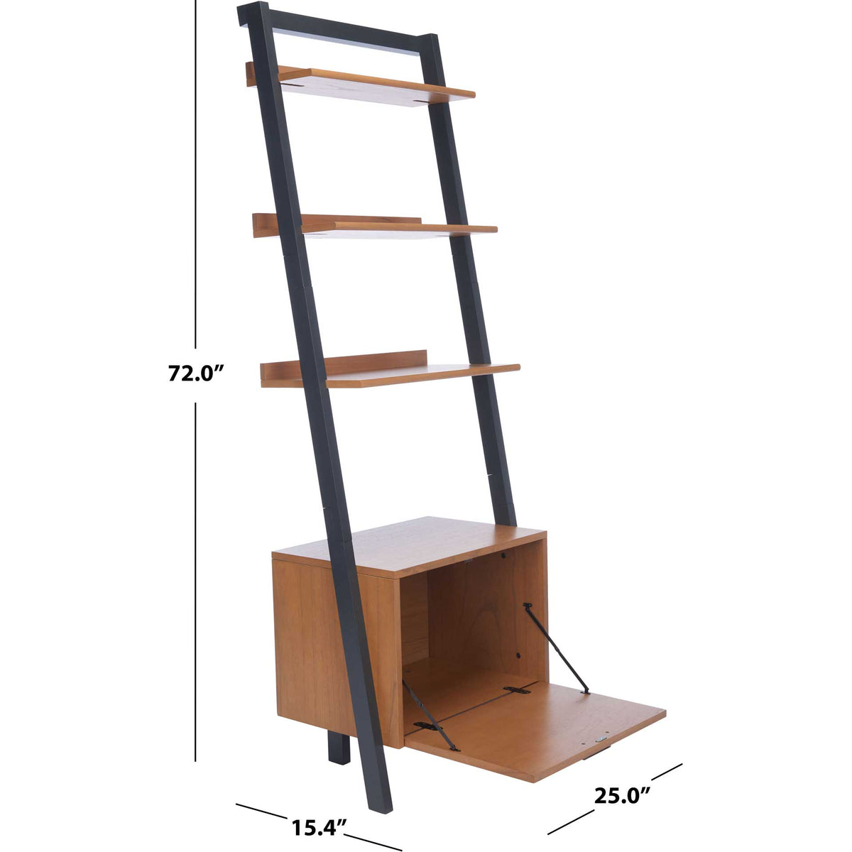 Landria 3 Shelf 1 Door Etagere Natural/Charcoal