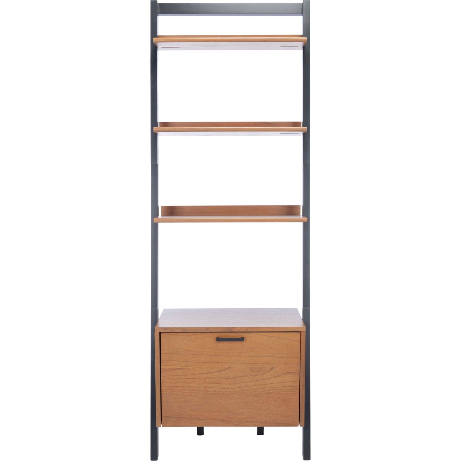 Landria 3 Shelf 1 Door Etagere Natural/Charcoal