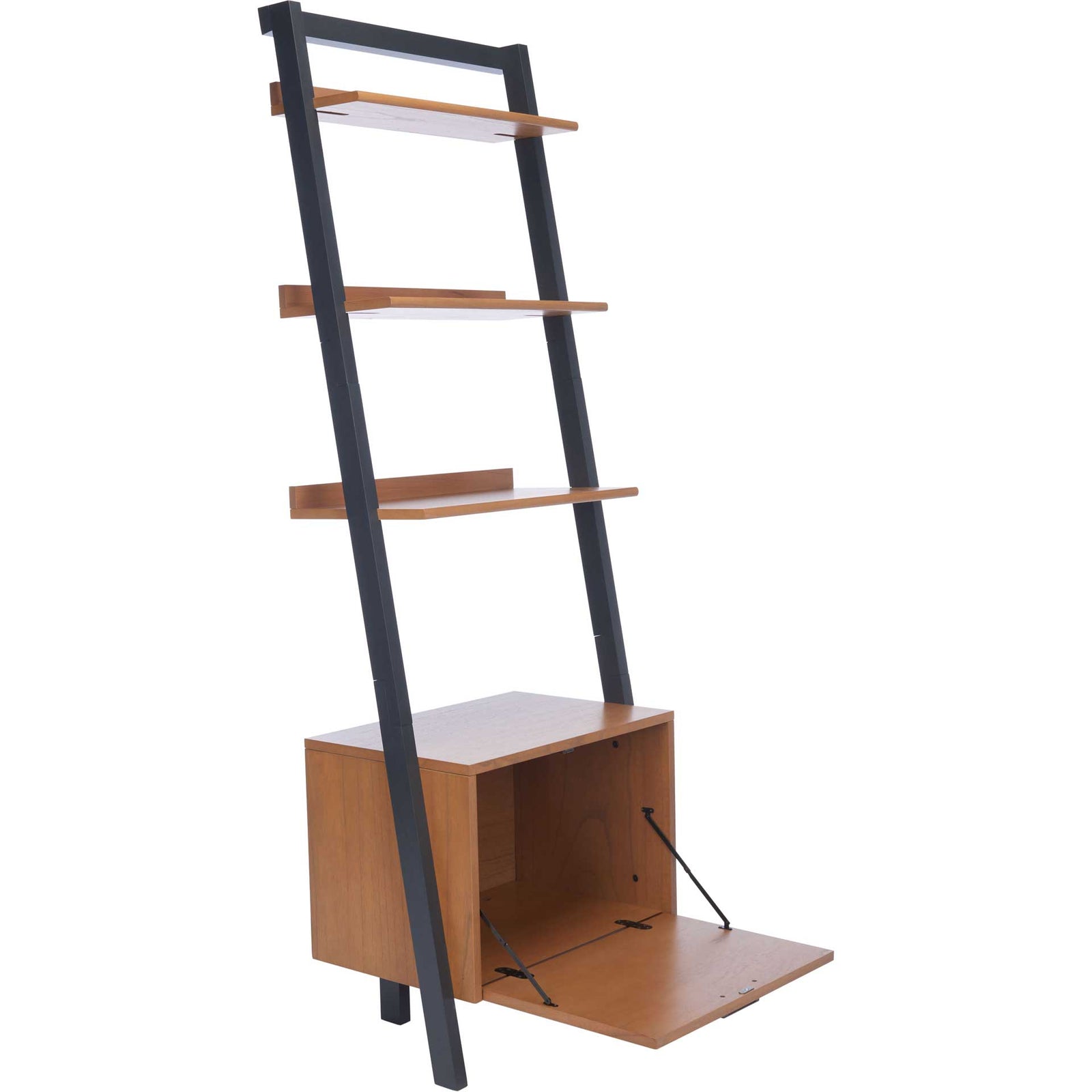 Landria 3 Shelf 1 Door Etagere Natural/Charcoal