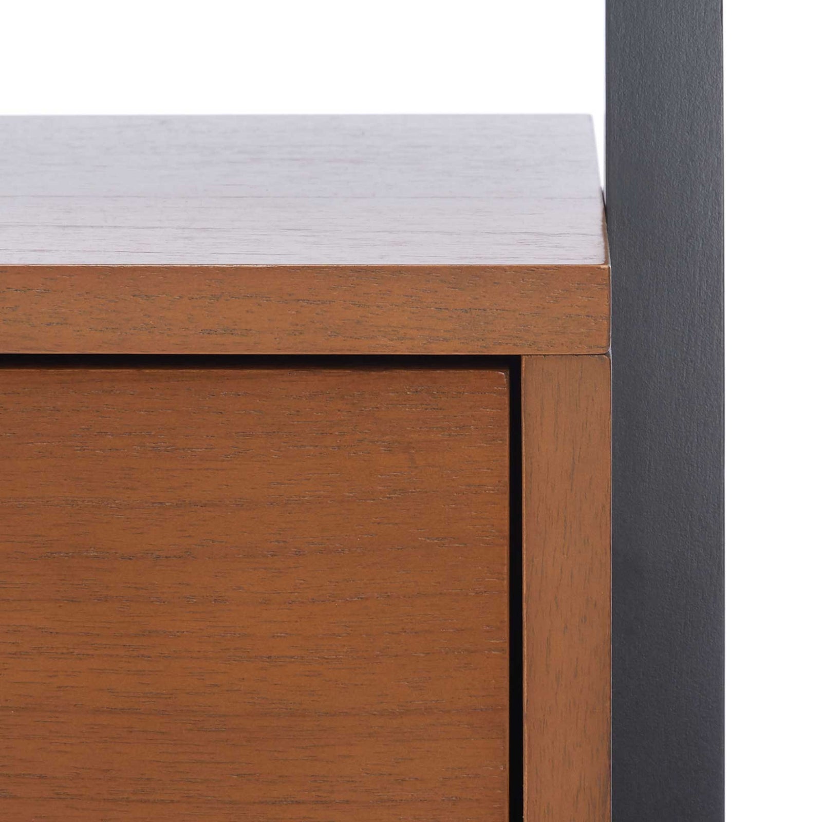 Vladan 3 Shelf 1 Door Etagere Natural/Charcoal