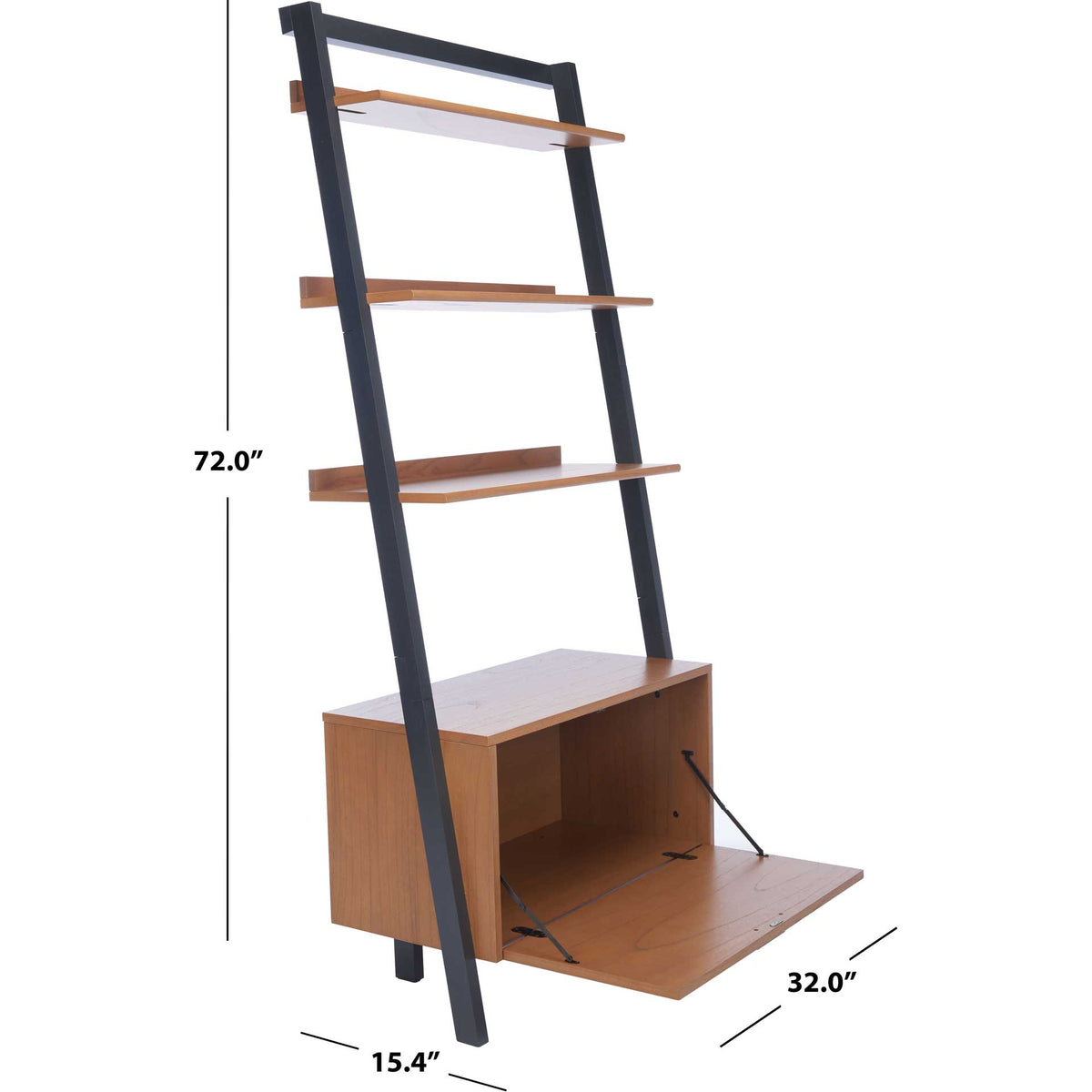 Vladan 3 Shelf 1 Door Etagere Natural/Charcoal