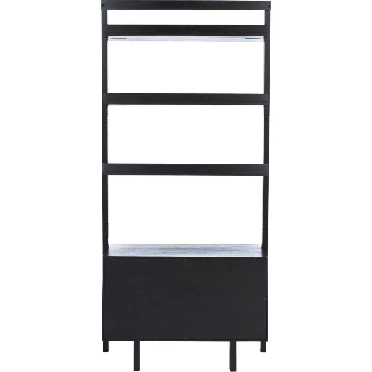 Vladan 3 Shelf 1 Door Etagere Black