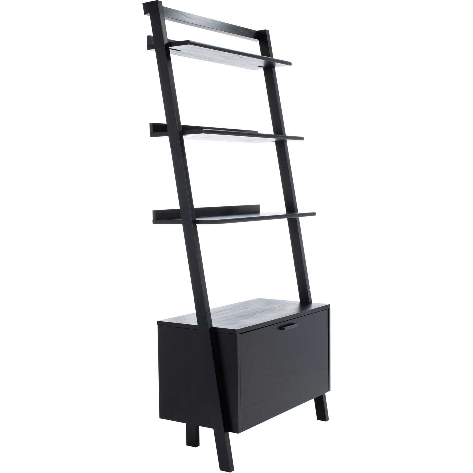 Vladan 3 Shelf 1 Door Etagere Black