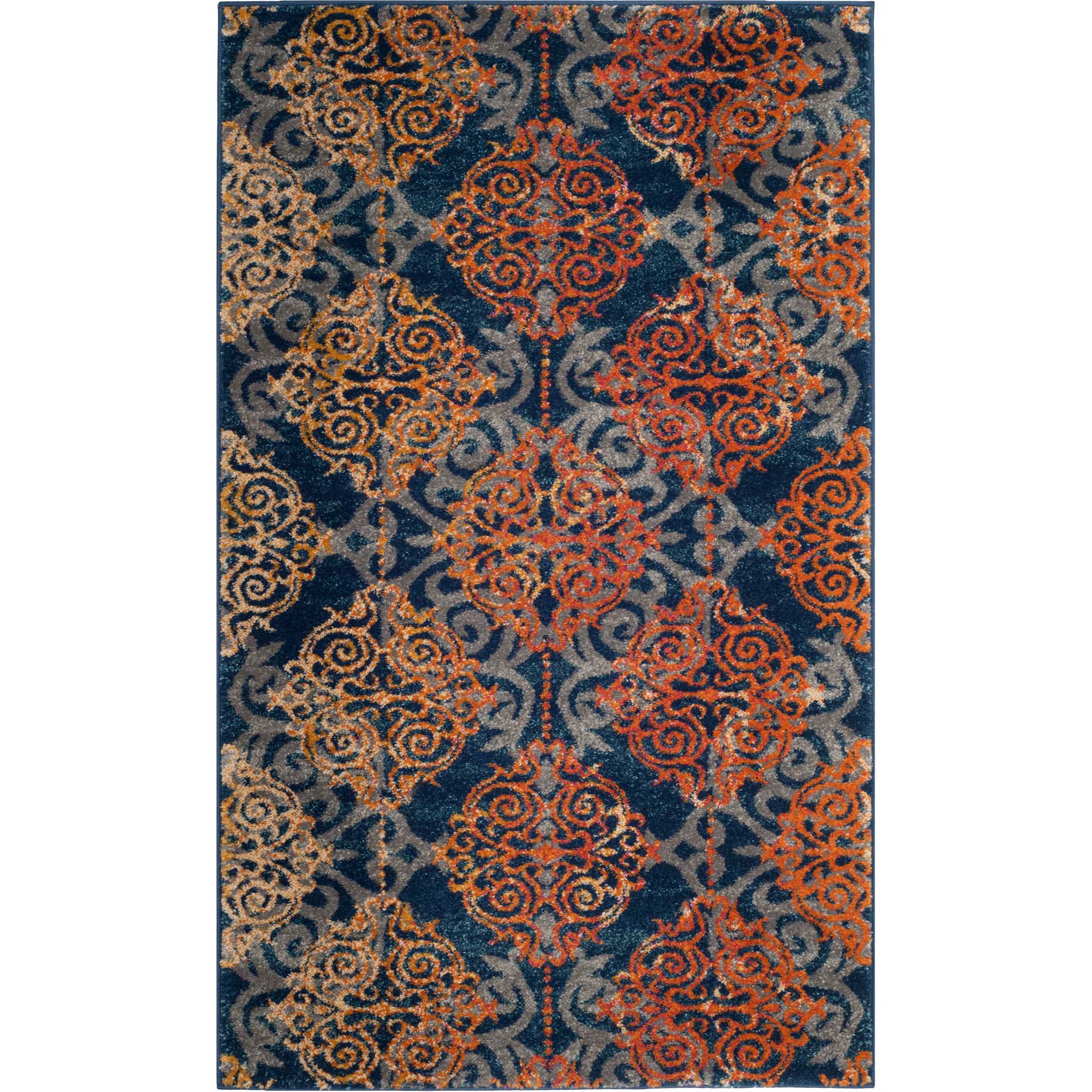 Blue And Orange Area Rugsnull