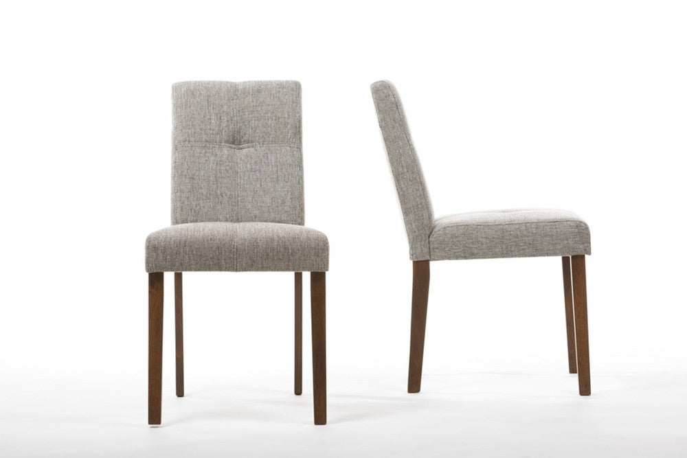 Elise Gray Linen Chair Gray (Set of 2)