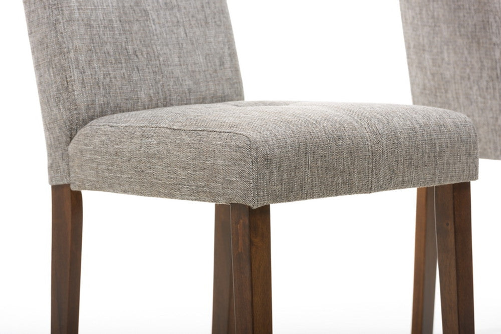 Elise Gray Linen Chair Gray (Set of 2)