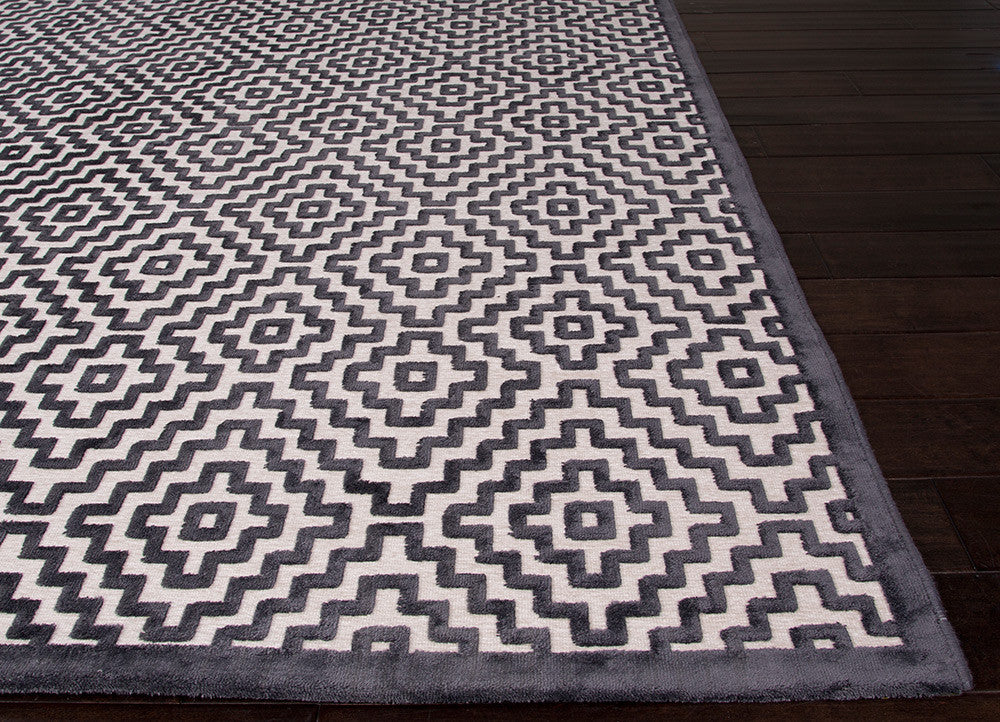 Fables Joyous Light Gray/Plum Kitten Area Rug